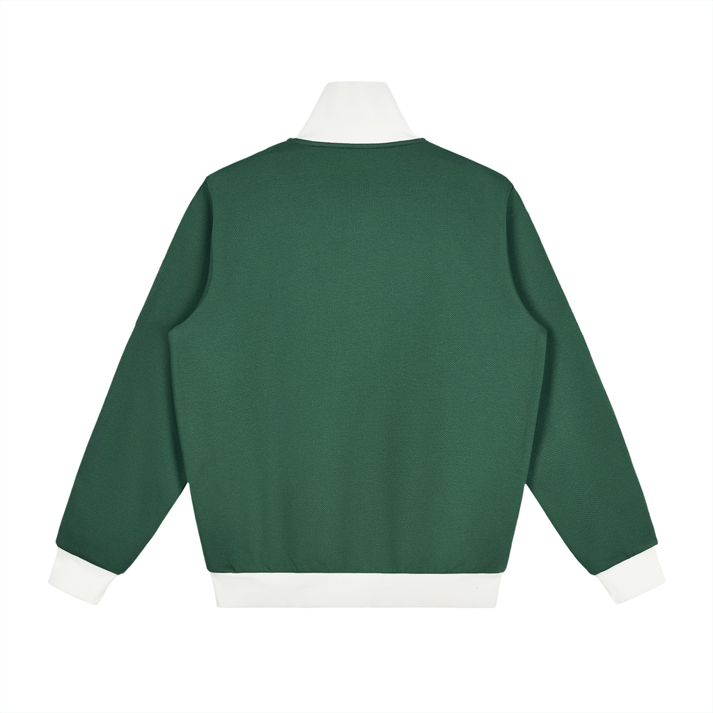 Contrast Side Stripe Fleece Track Jacket